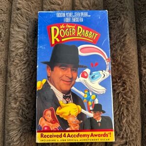 Who Framed Roger Rabbit VHS‎ Tape Vintage 1988 Academy Awards Classic
